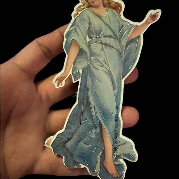 B. Shackman Co. & Others Christmas Ornaments 1991 Angels Victorian lot of 4 - Picture 8 of 9